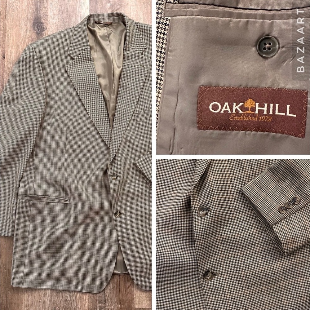 Oak Hill Men’s Brown Glen Plaid Sport Coat